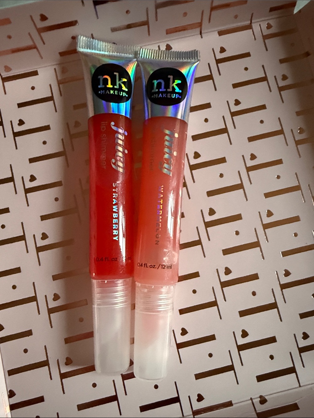 nk MAKEUP Juicy Lip Shimmers - Strawberry & Watermelon (2)